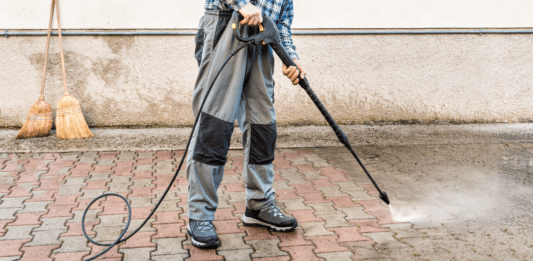 Gas-powered pressure washer is a good choice