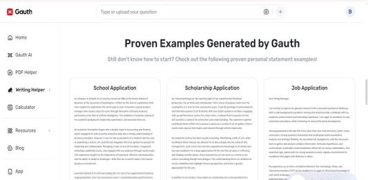 How Gauth Improves Your Storytelling in Personal Statements